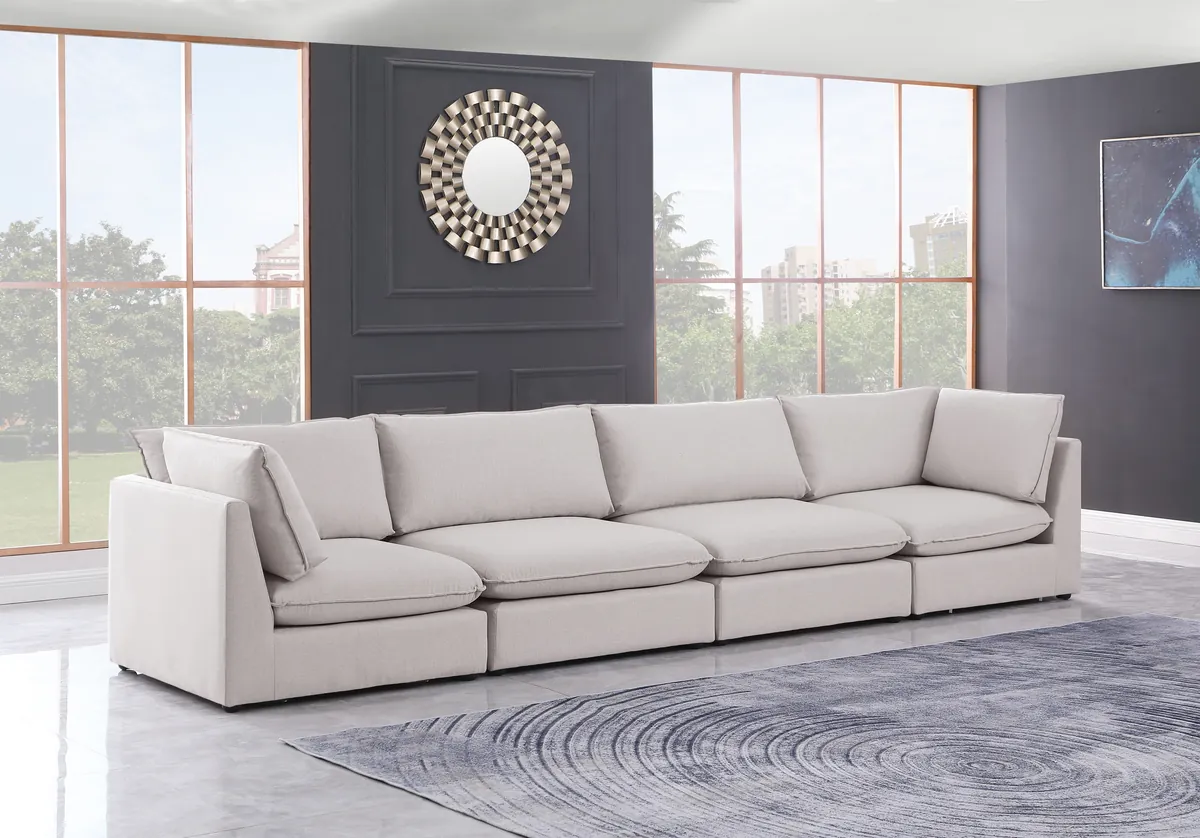 Mackenzie - 4 Seat Modular Sofa - Beige - View 2