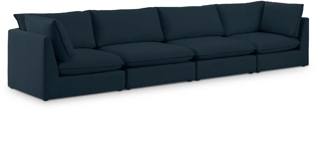 Mackenzie - 4 Seat Modular Sofa - Navy