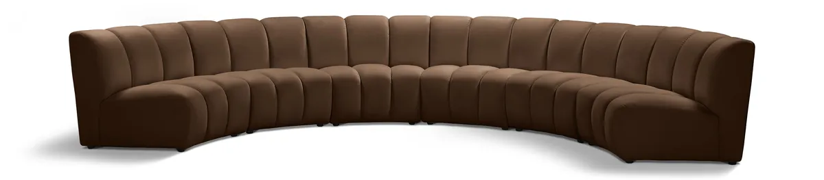 Infinity - 6 Piece Modular Sectional - Brown