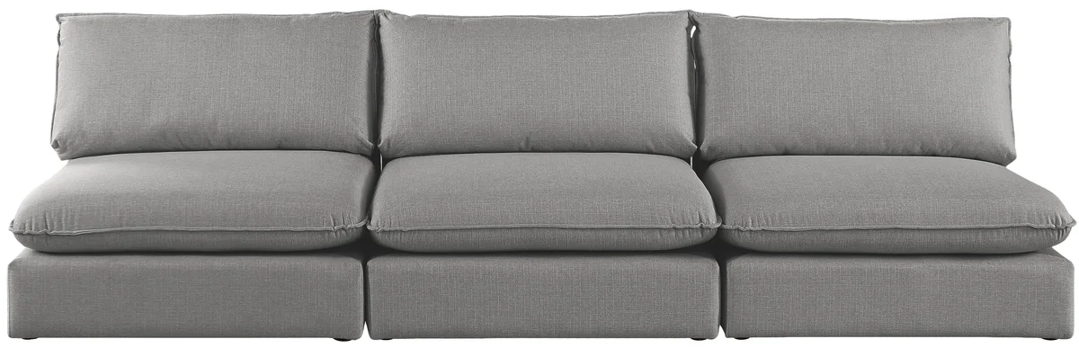 Mackenzie - 3 Seat Modular Armless Sofa - Gray