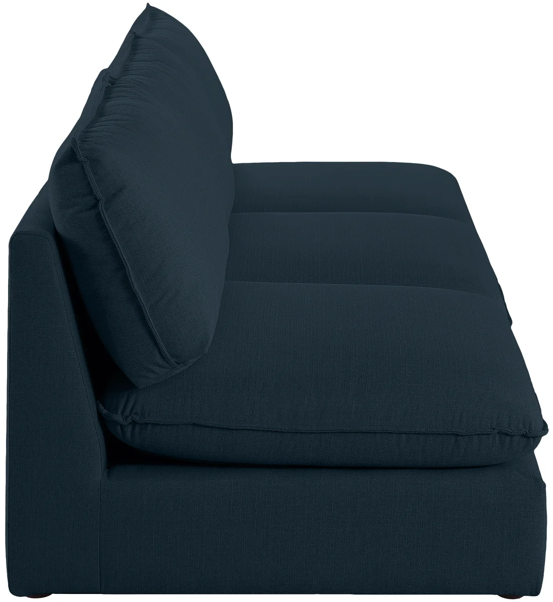 Mackenzie - 3 Seat Modular Armless Sofa - Navy