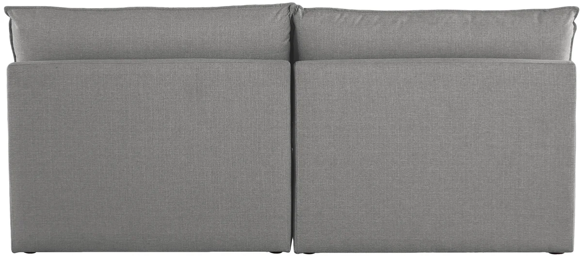 Mackenzie - 2 Seat Modular Armless Sofa - Gray