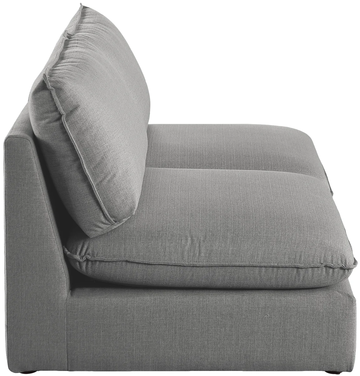 Mackenzie - 2 Seat Modular Armless Sofa - Gray