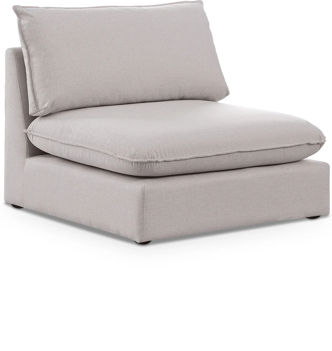 Mackenzie - Armless Chair - Beige