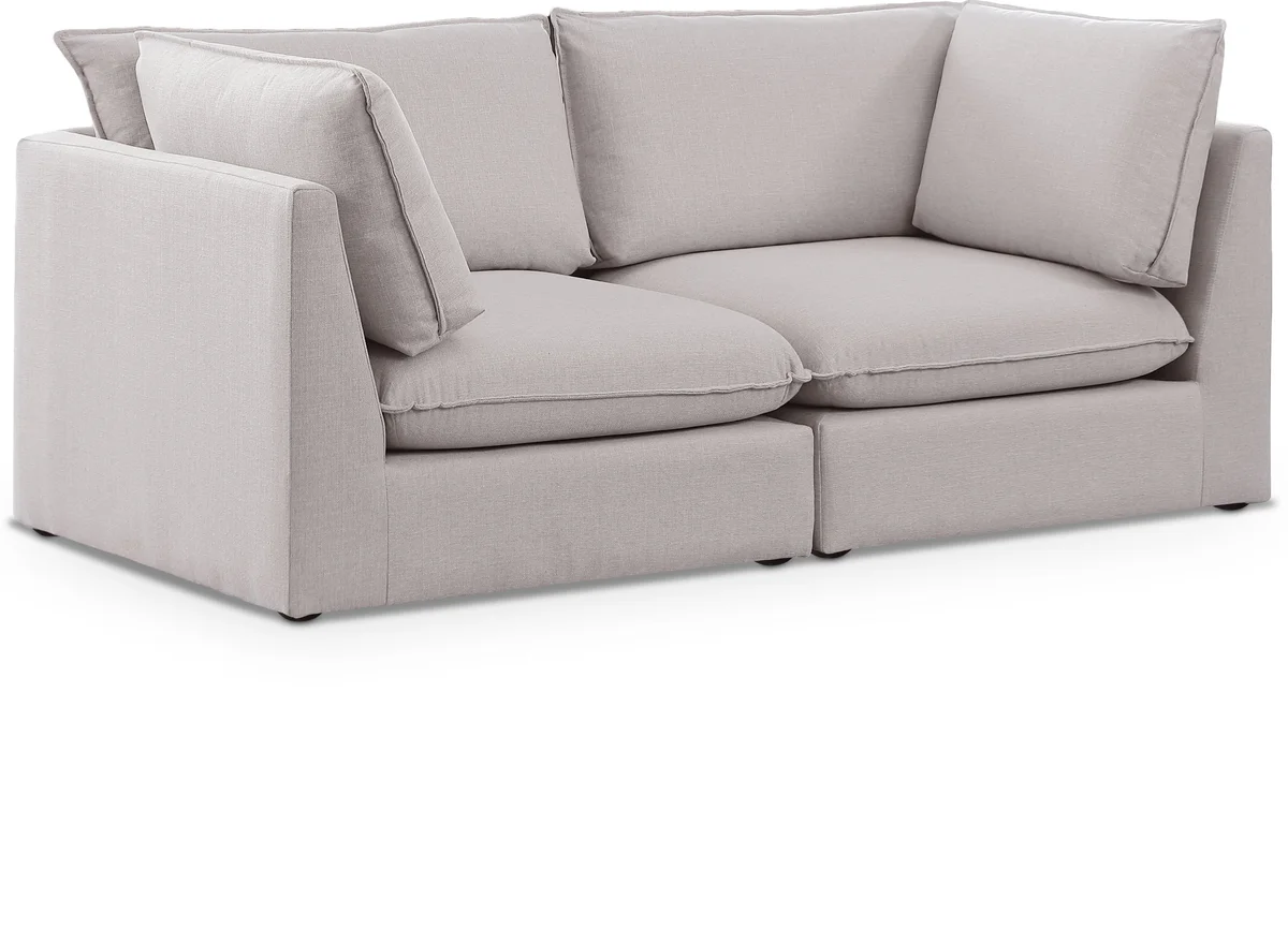 Mackenzie - 2 Seat Modular Sofa - Beige