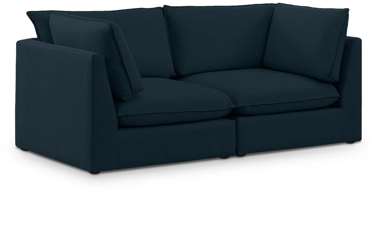 Mackenzie - 2 Seat Modular Sofa - Navy
