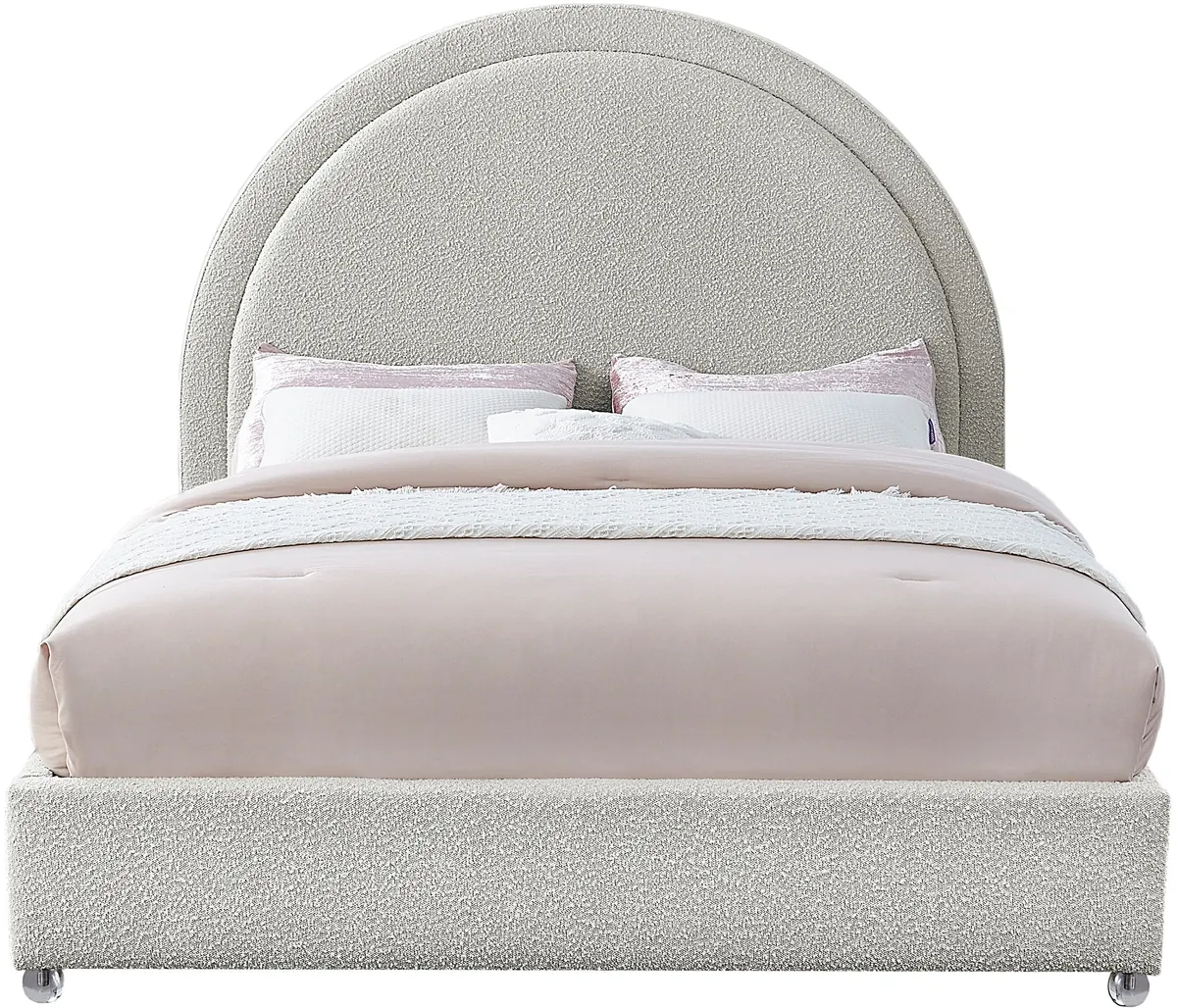 Milo - Queen Bed - Cream