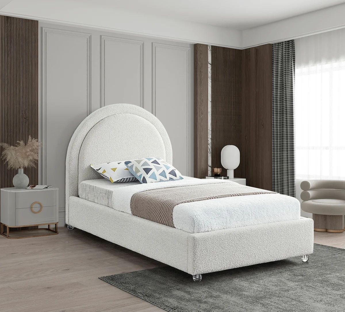 Milo - Twin Bed - Cream - View 2