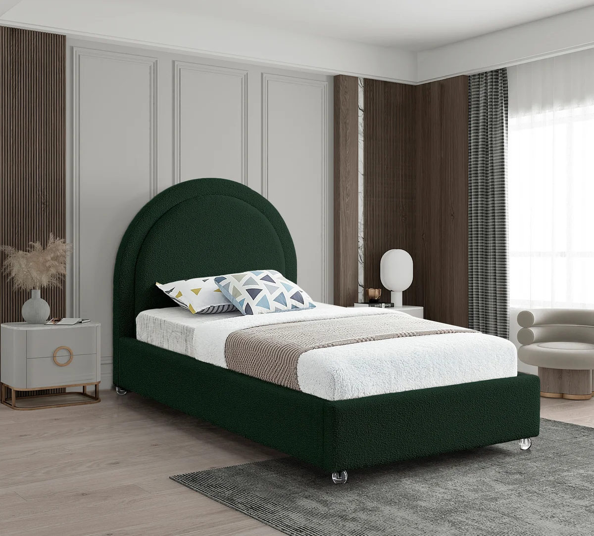 Milo - Twin Bed - Green - View 2