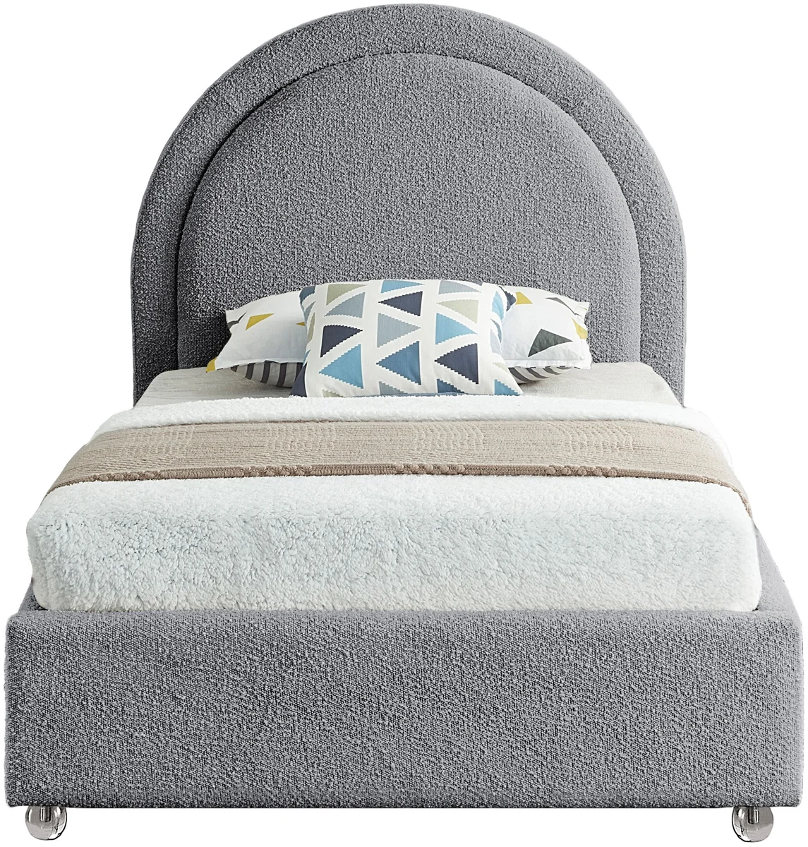 Milo - Twin Bed - Gray