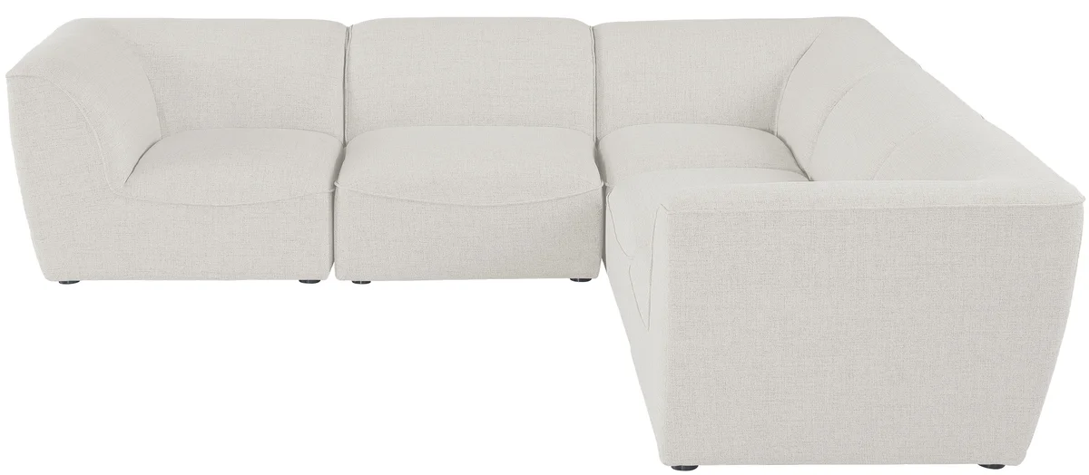 Miramar - 5 Piece Modular Corner Sectional - Cream