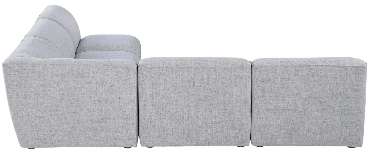 Miramar - 5 Piece Modular Corner Armless Sectional - Gray
