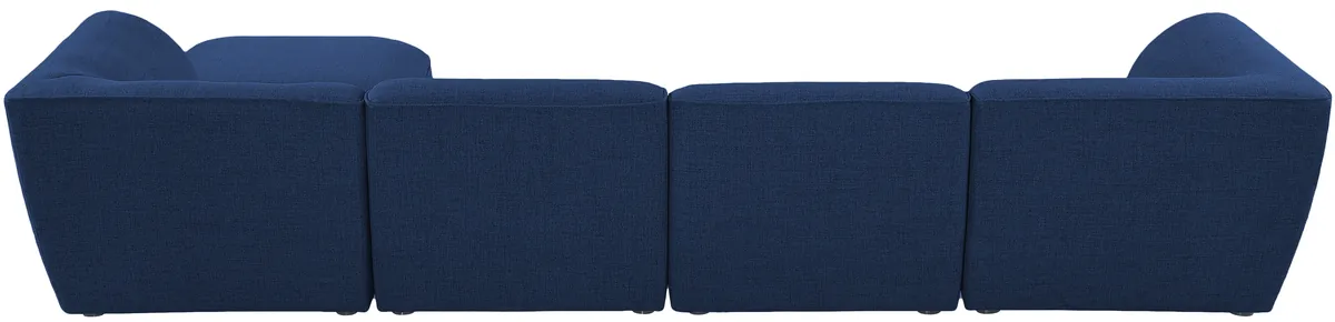 Miramar - 5 Piece Modular Sectional With Chaise - Navy