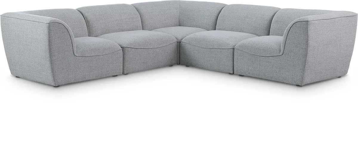 Miramar - 5 Piece Modular Corner Sectional - Gray