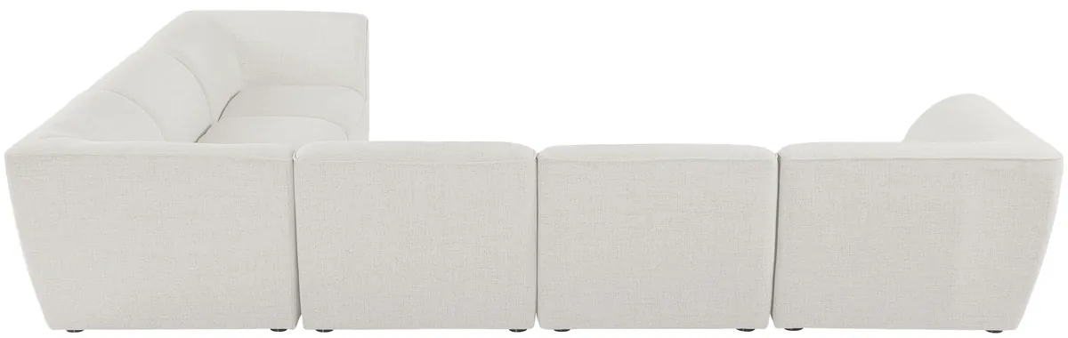 Miramar - 6 Piece Modular Corner Sectional - Cream