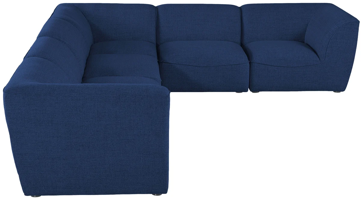 Miramar - 6 Piece Modular Corner Sectional - Navy
