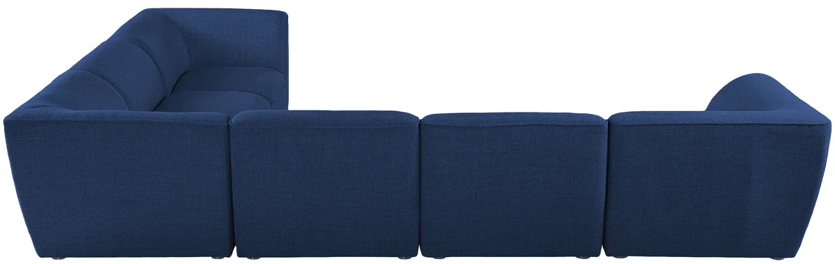 Miramar - 6 Piece Modular Corner Sectional - Navy
