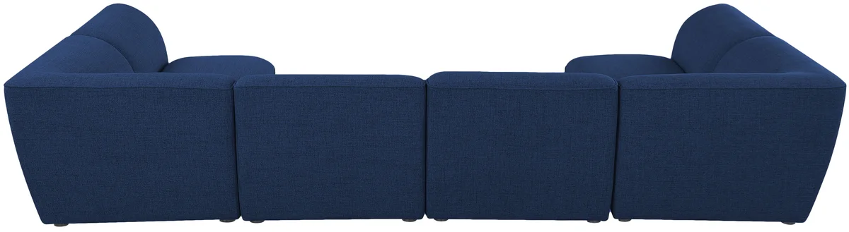 Miramar - 6 Piece Modular U-Shaped Sectional - Navy