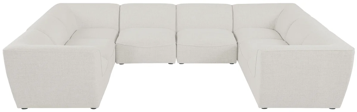 Miramar - 8 Piece Modular Sectional - Cream