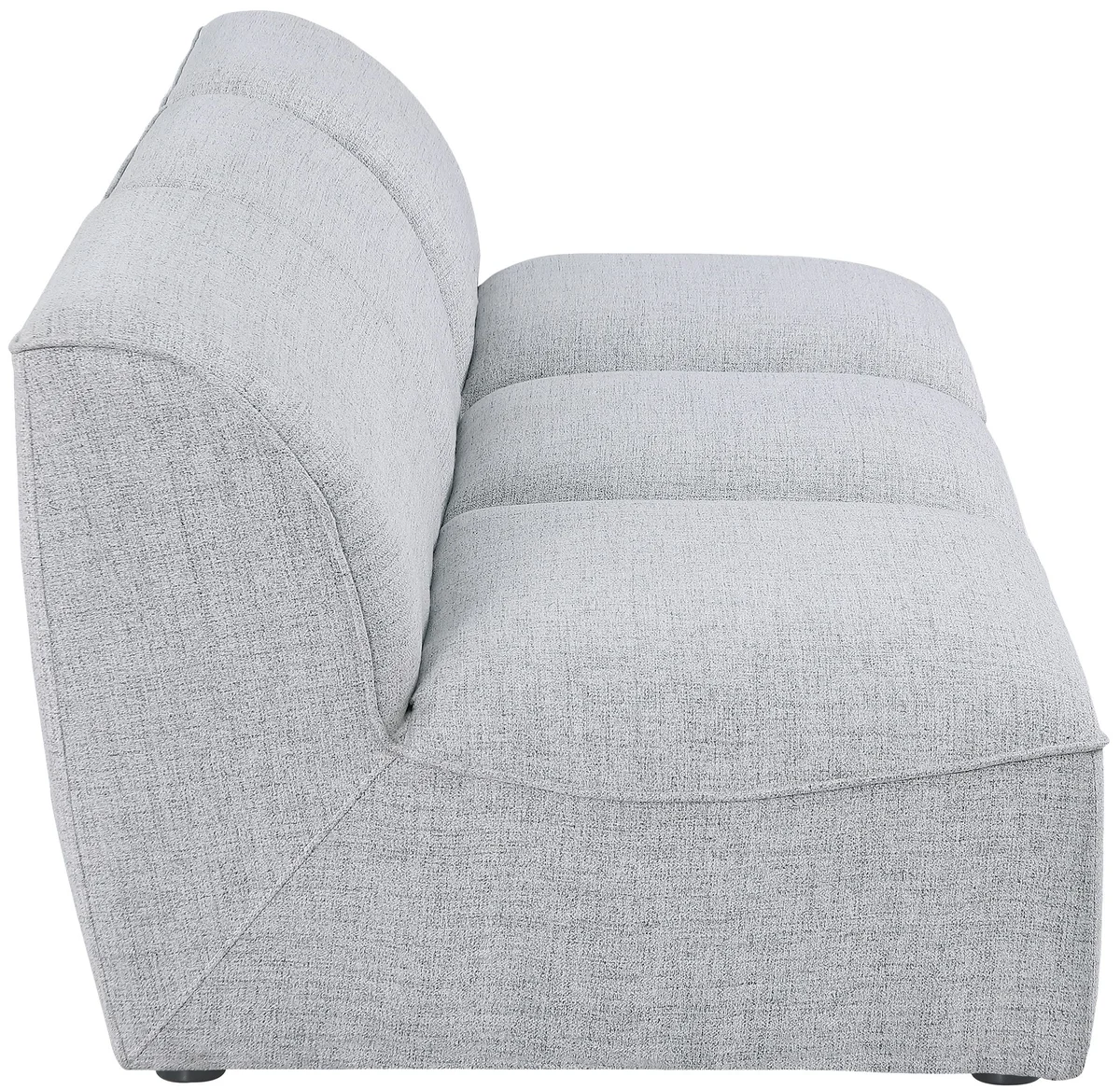 Miramar - 3 Seat Armless Modular Sofa - Gray