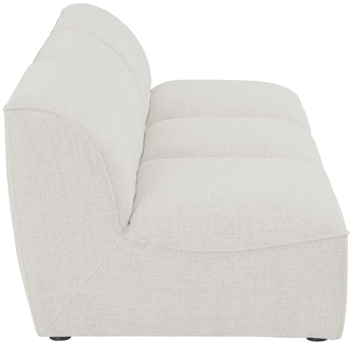 Miramar - 3 Seat Armless Modular Sofa - Cream