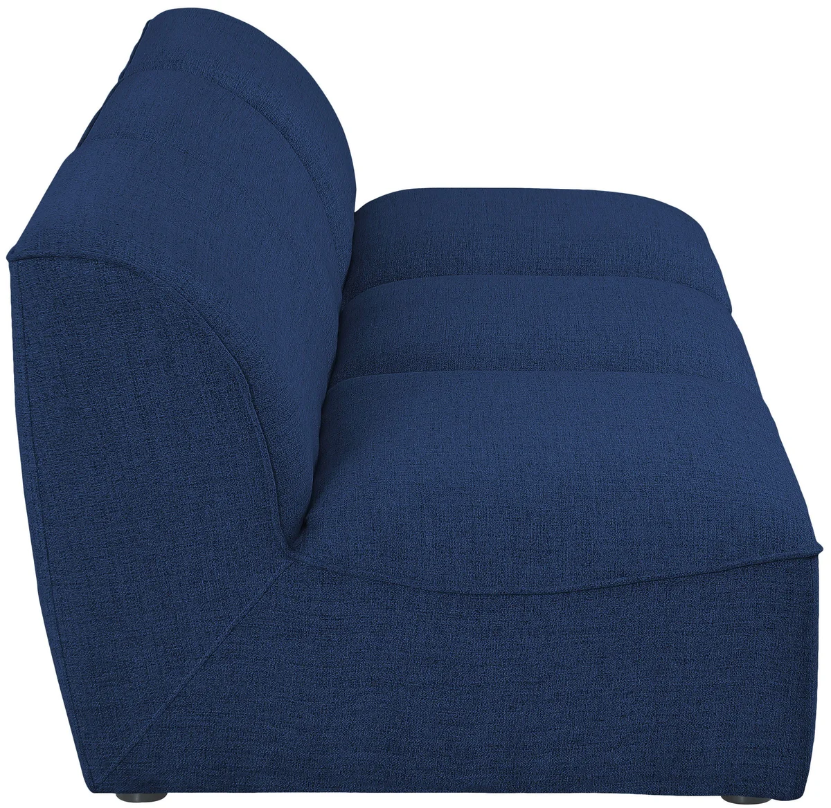 Miramar - 3 Seat Armless Modular Sofa - Navy