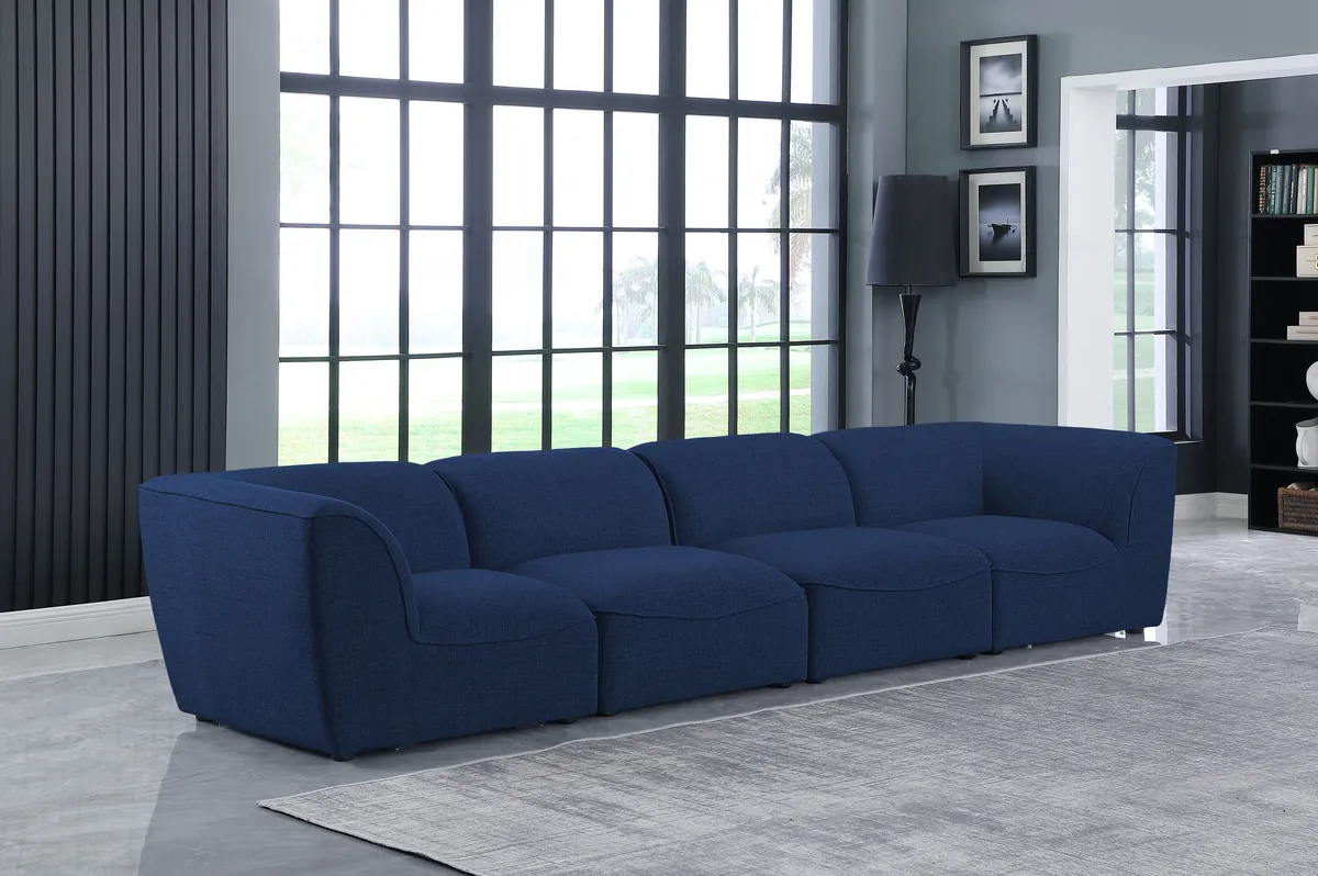 Miramar - 4 Seat Modular Sofa - Navy - View 2