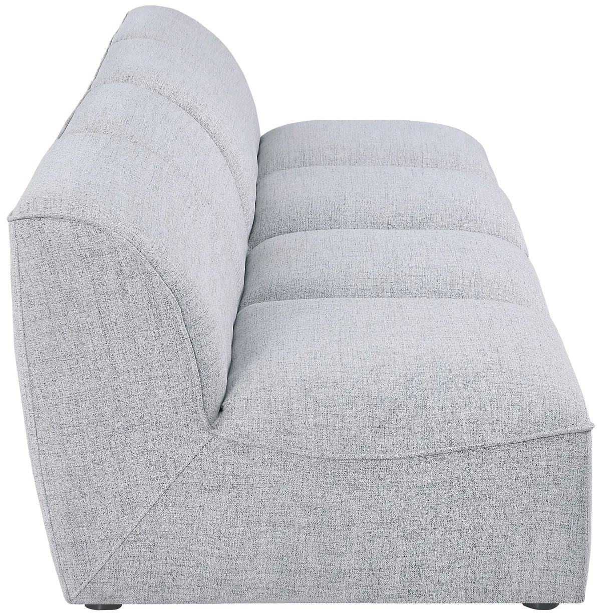 Miramar - 4 Seat Armless Modular Sofa - Gray