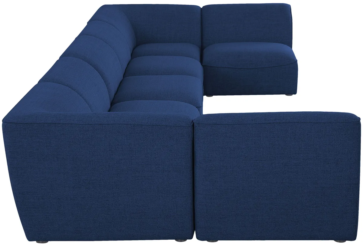 Miramar - 7 Piece Modular U-Shaped Sectional - Navy