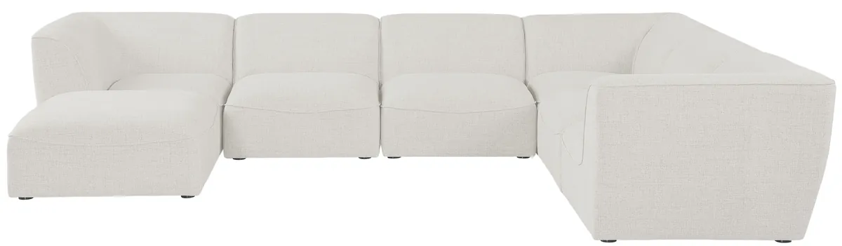 Miramar - 7 Piece Modular Sectional - Cream