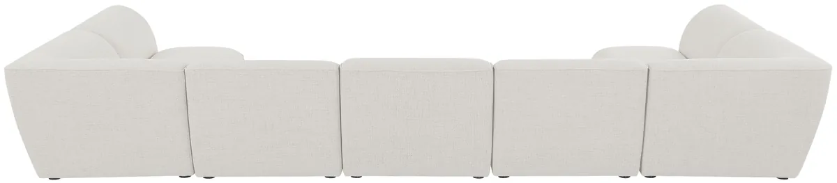 Miramar - 7 Piece Modular U-Shaped Sectional - Cream