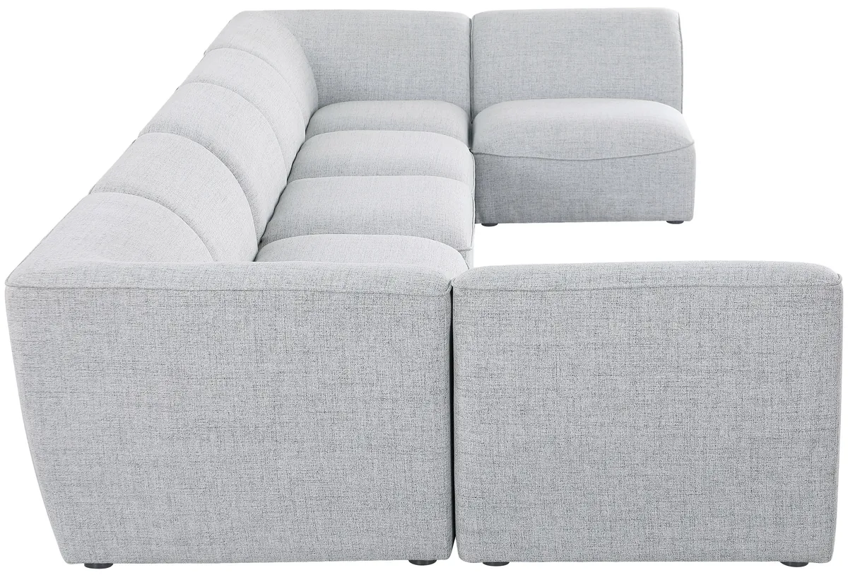 Miramar - 7 Piece Modular U-Shaped Sectional - Gray