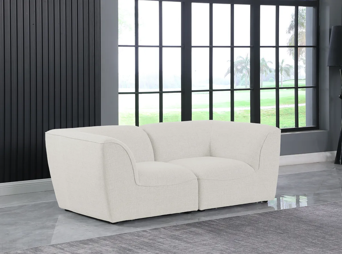Miramar - 2 Seat Modular Sofa - Cream - View 2