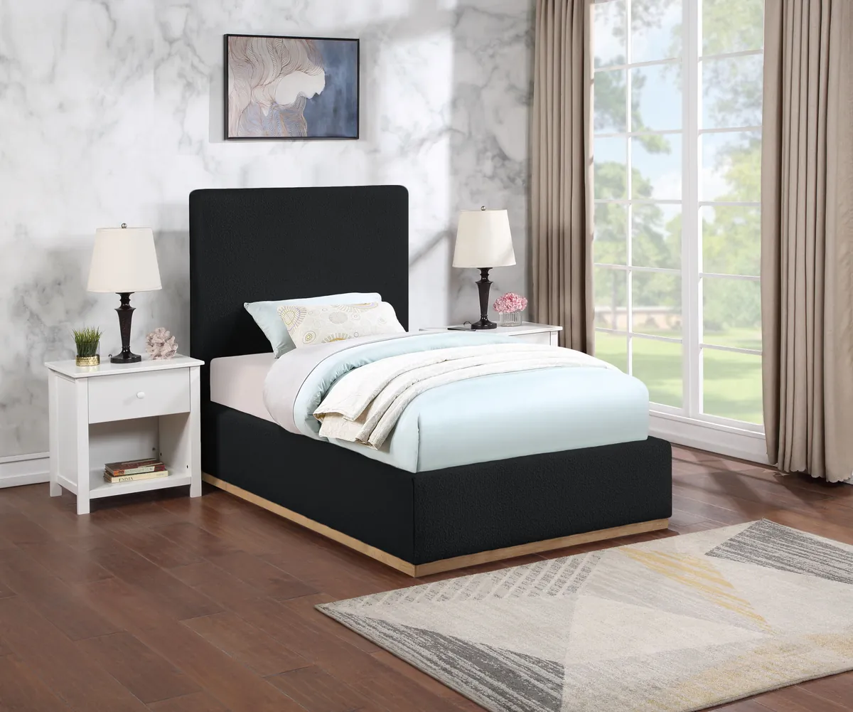 Monaco - Twin Bed - Black - View 2