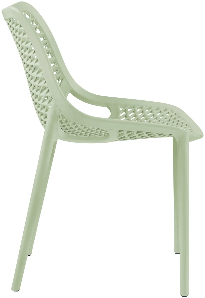 Mykonos - Outdoor Patio Dining Chair (Set of 4) - Mint - Plastic