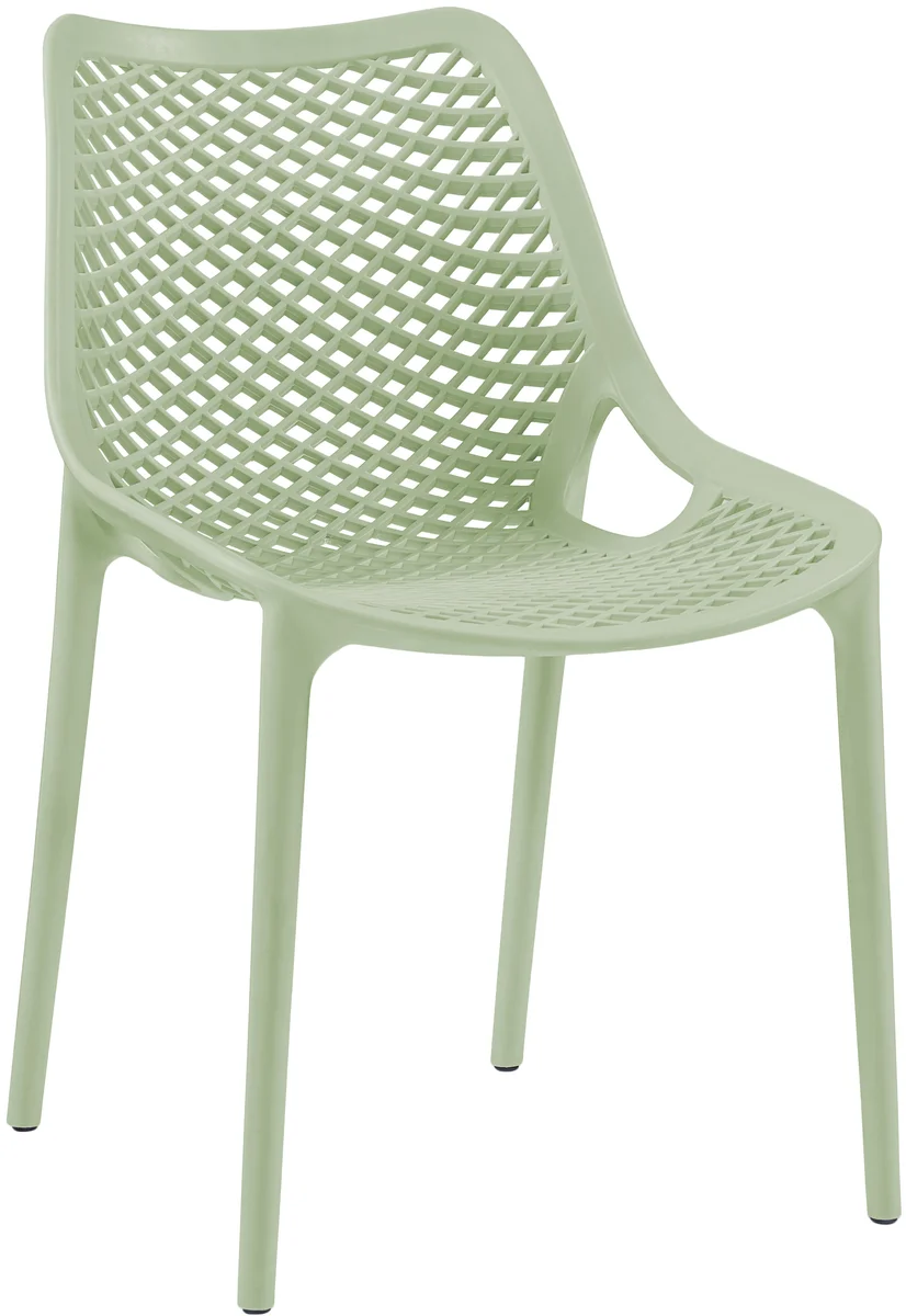 Mykonos - Outdoor Patio Dining Chair (Set of 4) - Mint - Plastic