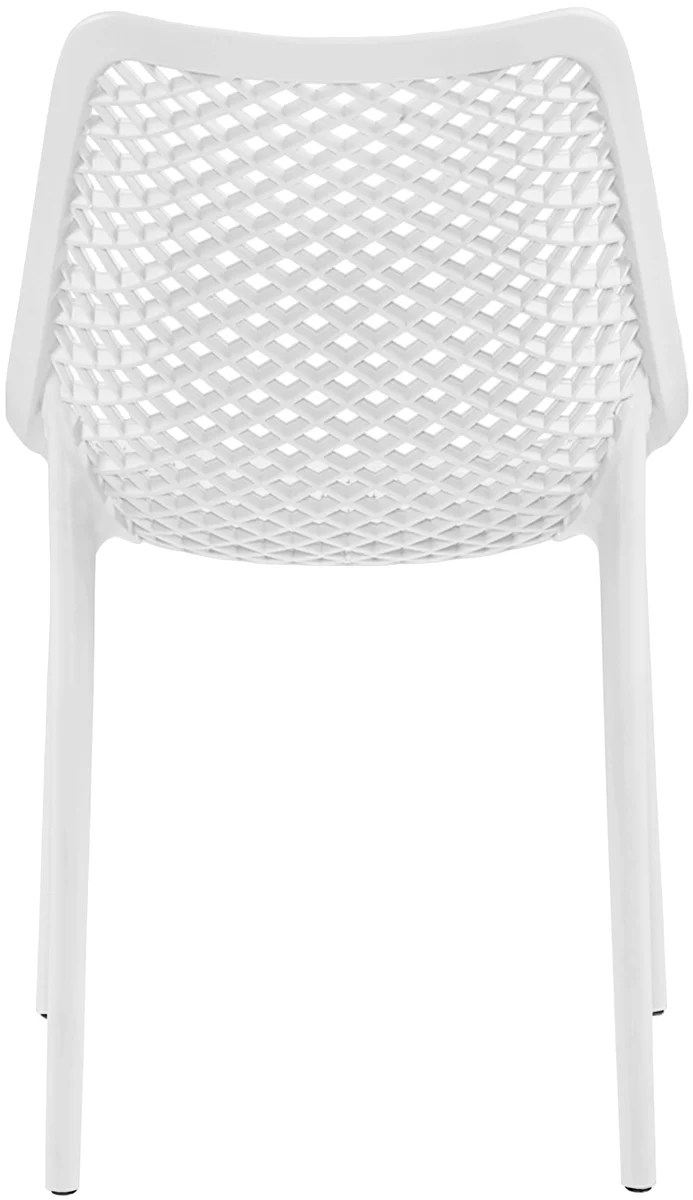 Mykonos - Outdoor Patio Dining Chair (Set of 4) - White - Plastic