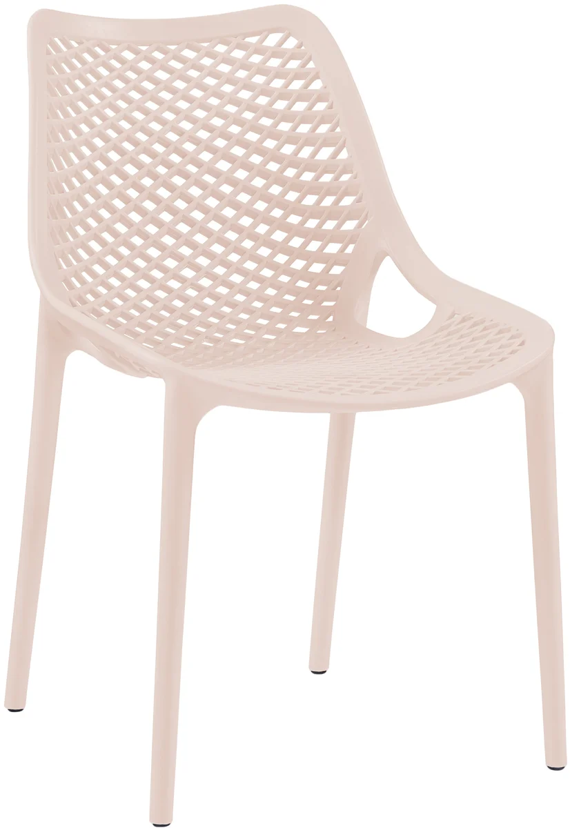 Mykonos - Outdoor Patio Dining Chair (Set of 4) - Pink - Plastic