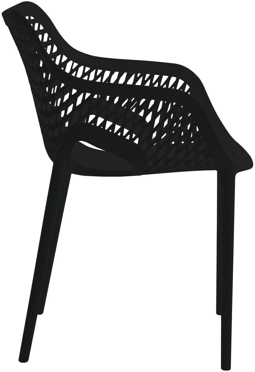 Mykonos - Outdoor Patio Dining Chair (Set of 4) - Black
