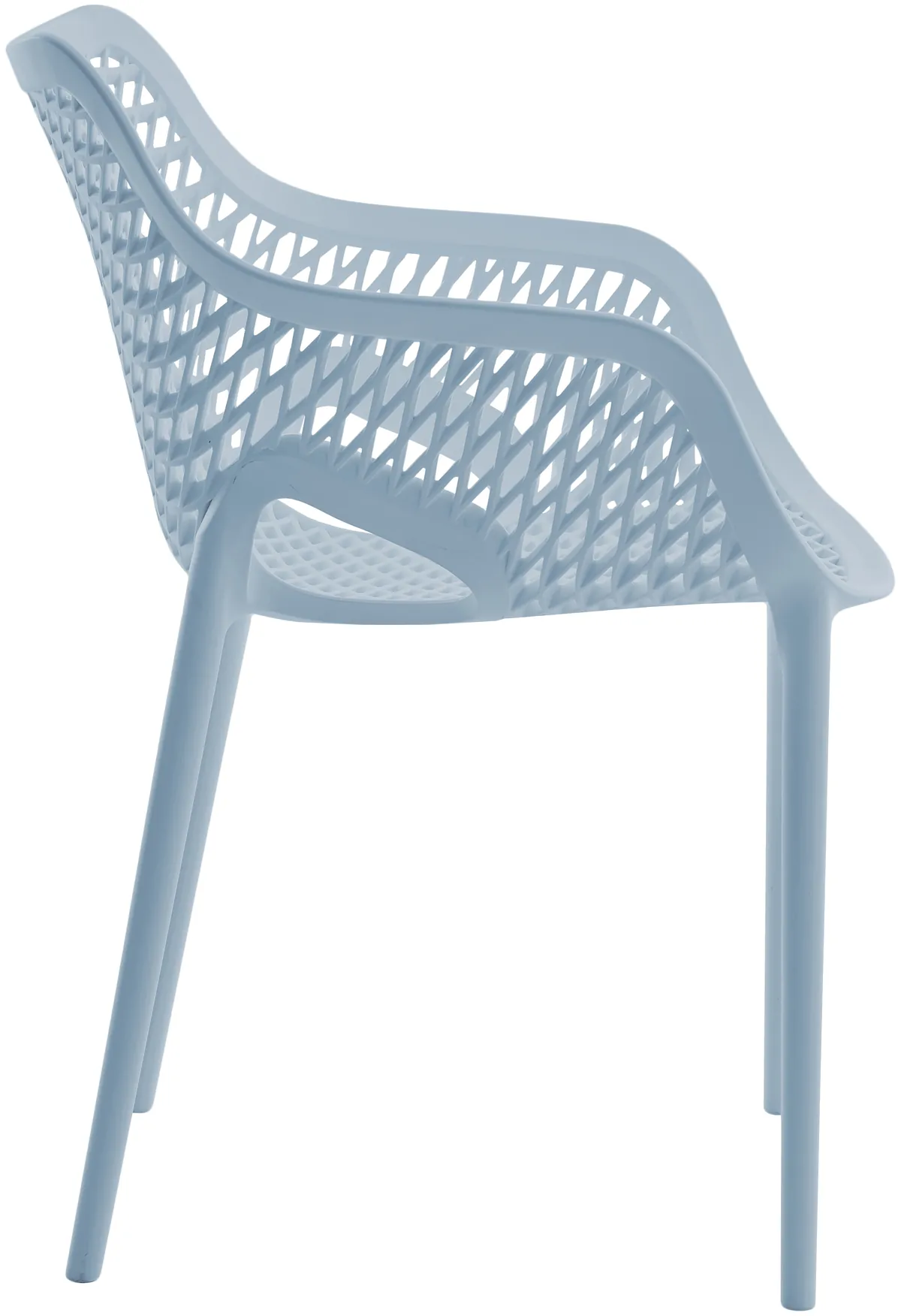 Mykonos - Outdoor Patio Dining Chair (Set of 4) - Sky Blue