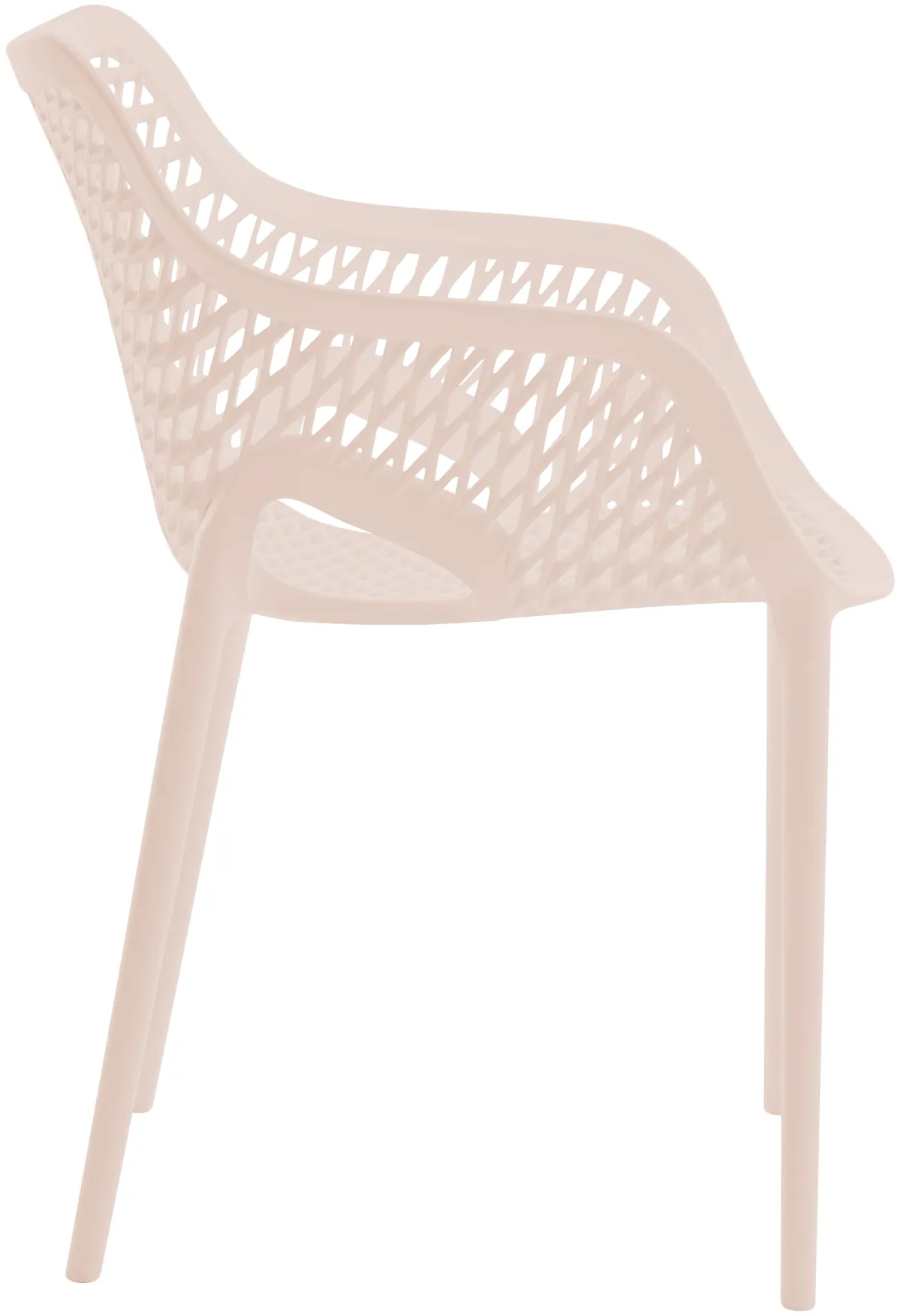 Mykonos - Outdoor Patio Dining Chair (Set of 4) - Pink