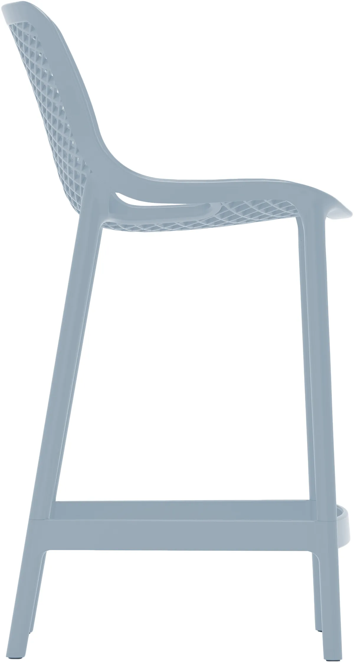 Mykonos - Outdoor Patio Stool (Set of 4) - Sky Blue