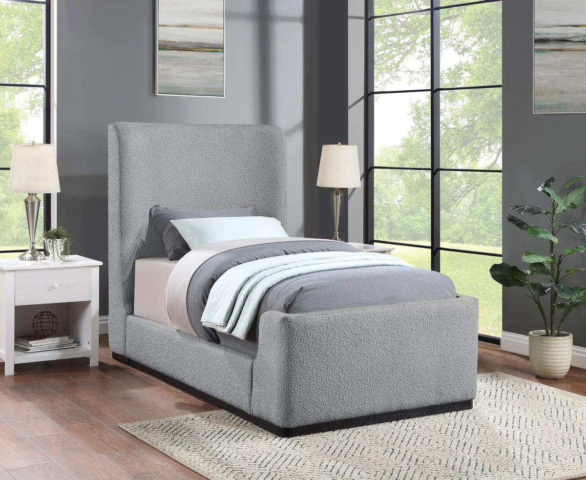 Oliver - Twin Bed - Gray - View 2