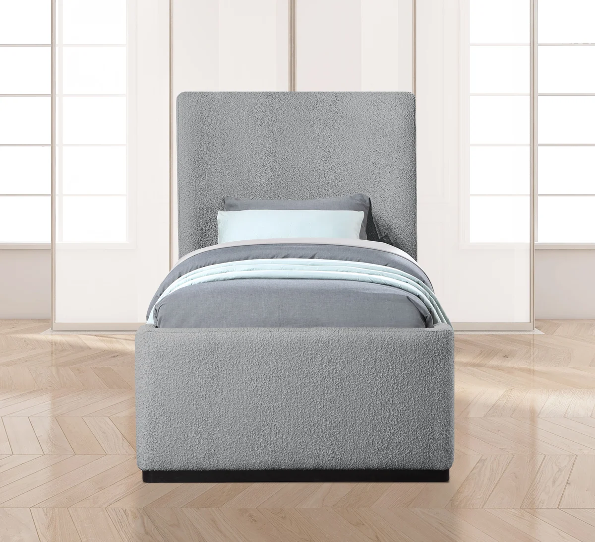 Oliver - Twin Bed - Gray
