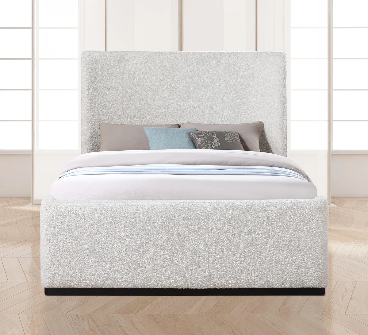 Oliver - King Bed - Cream