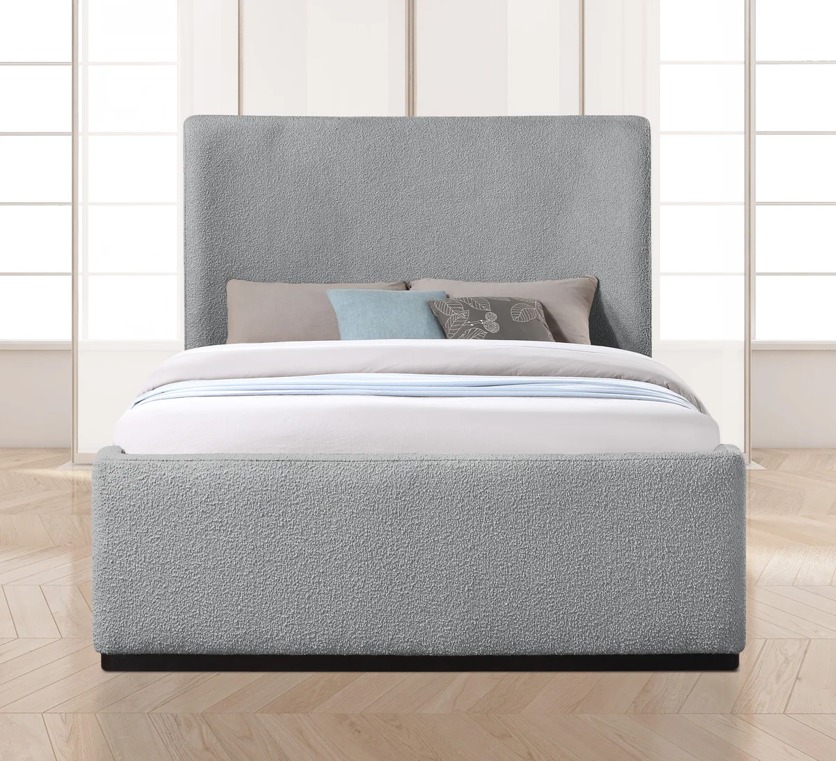 Oliver - King Bed - Gray