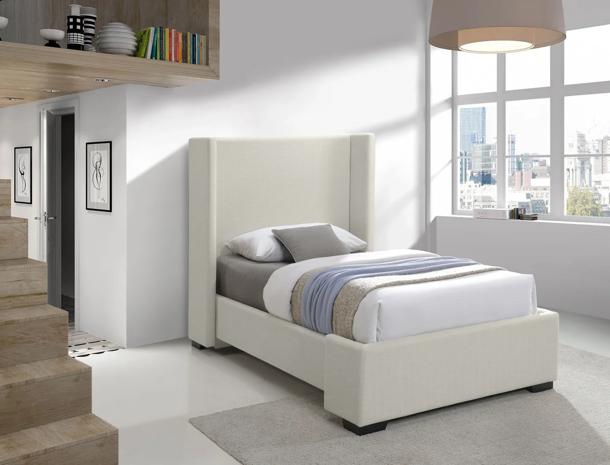 Oxford - Twin Bed - Beige - View 2