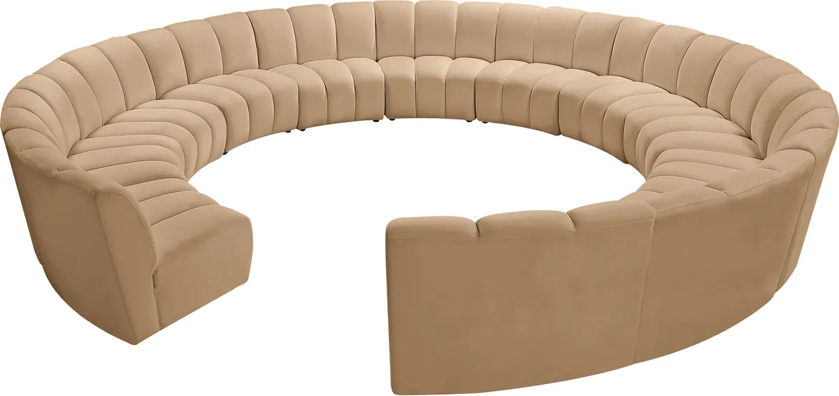 Infinity - 12 Piece Modular Sectional - Camel - View 2