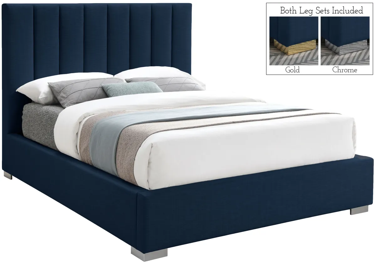 Pierce - Queen Bed - Navy - View 2