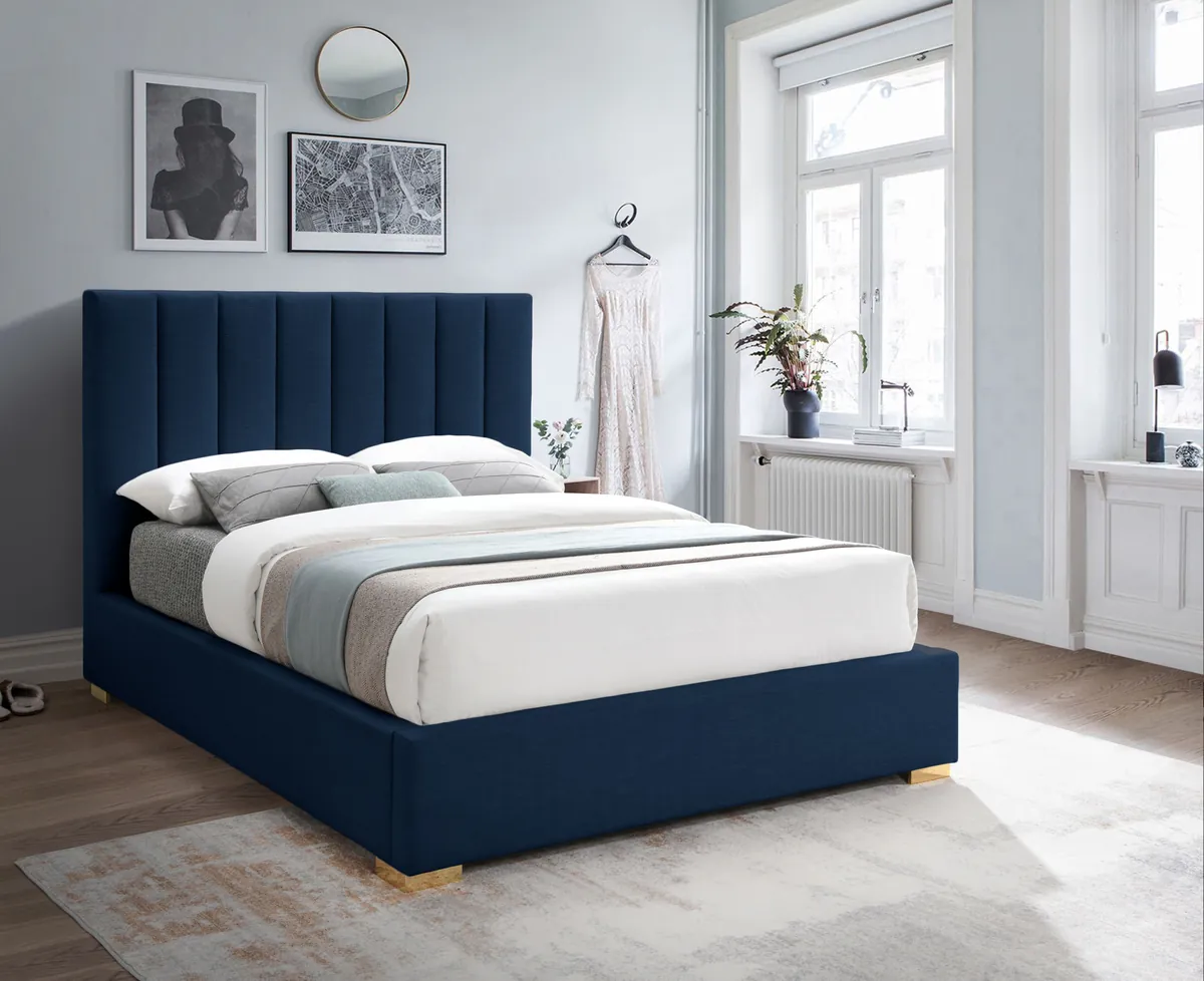 Pierce - Queen Bed - Navy